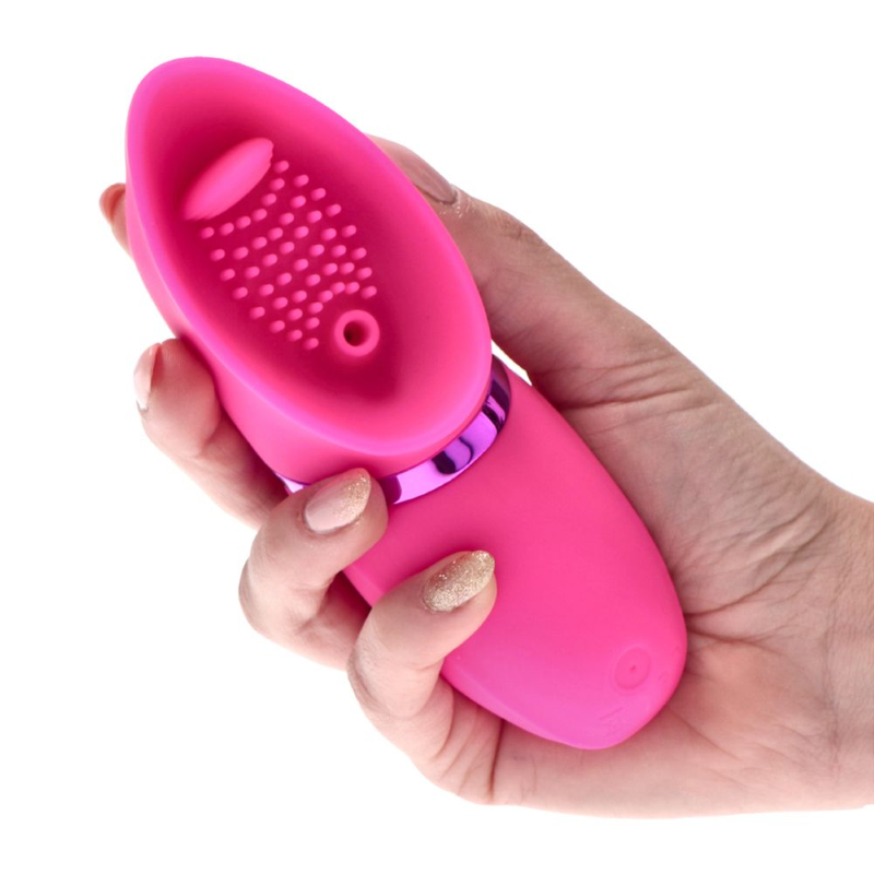 Vibratore Stimolatore Vaginale Clitoride Lingua Donna Silicone Impermeabile USB