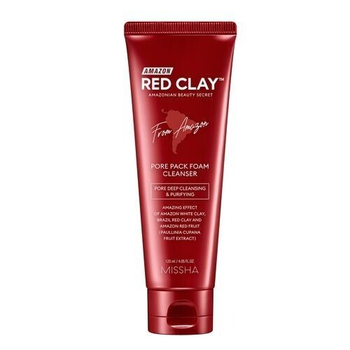 MISHHA AMAZON RED CLAY PORE PACK FOAM CLEANSER 120ML