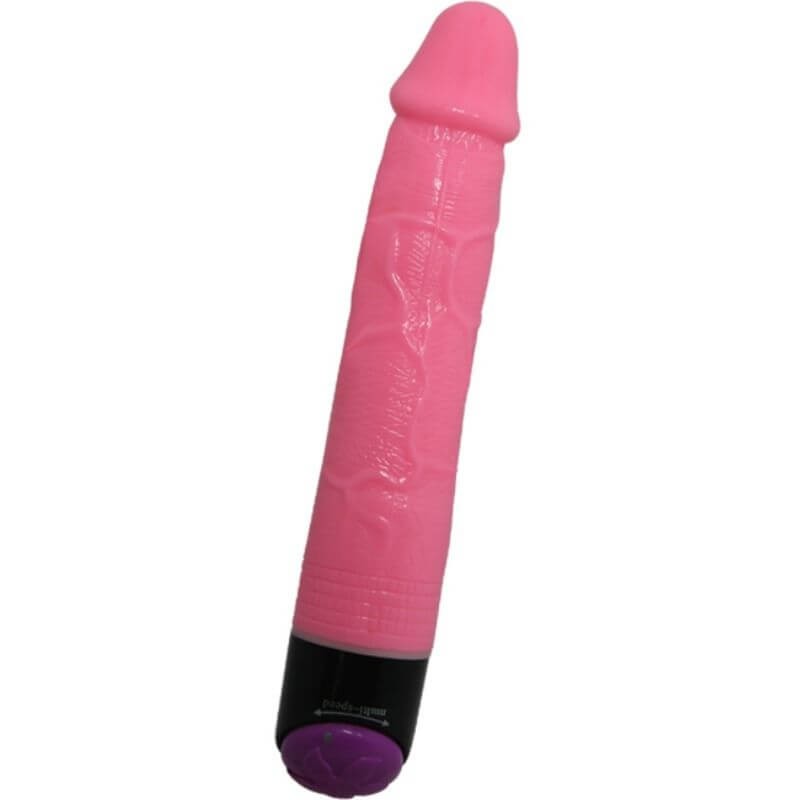 Baile Pink Vibe - Vibratore Vaginale Realistico in Silicone 23,3 CM Rosa