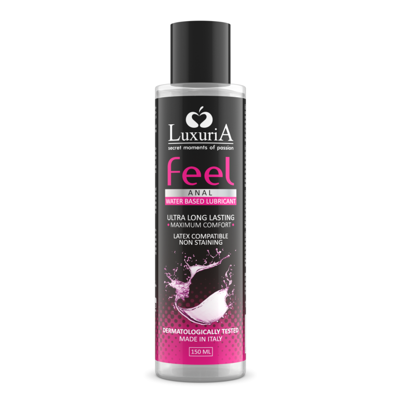 Lubrificante Anale Intimo Base d'Acqua Luxuria Feel Anal 150ml Ultra Scorrevole