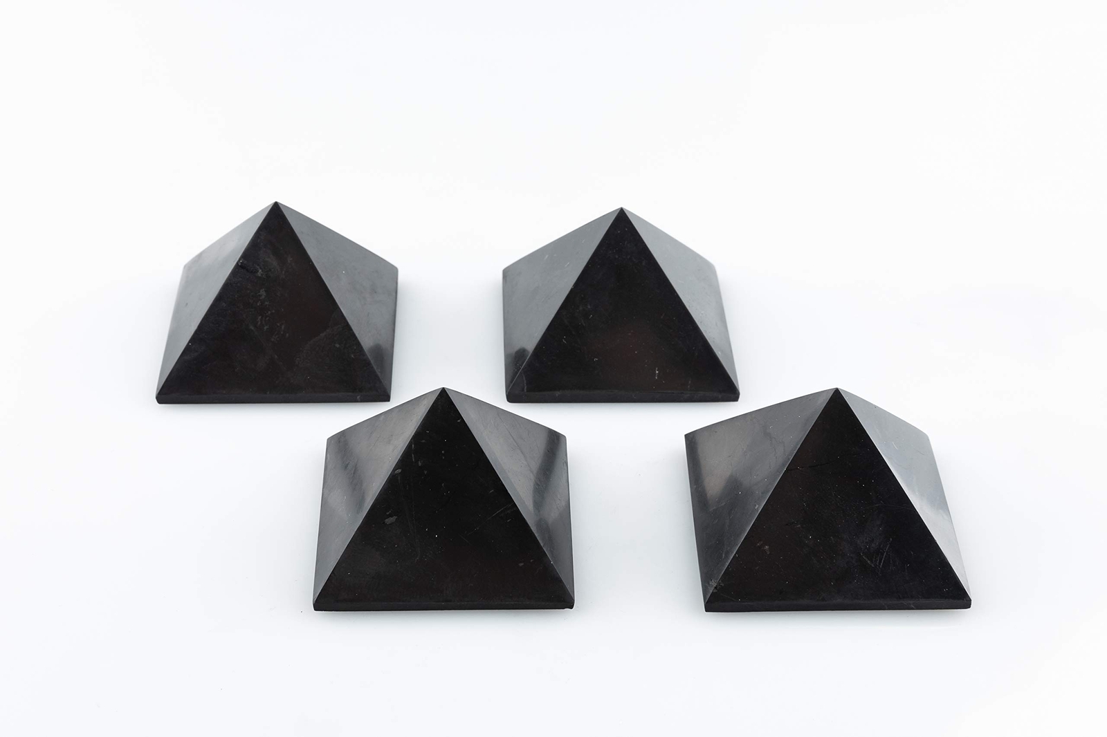 SN NATURSTEIN UG - Shungite Piramide Lucida | Pietra preziosa e curativa (K3R)
