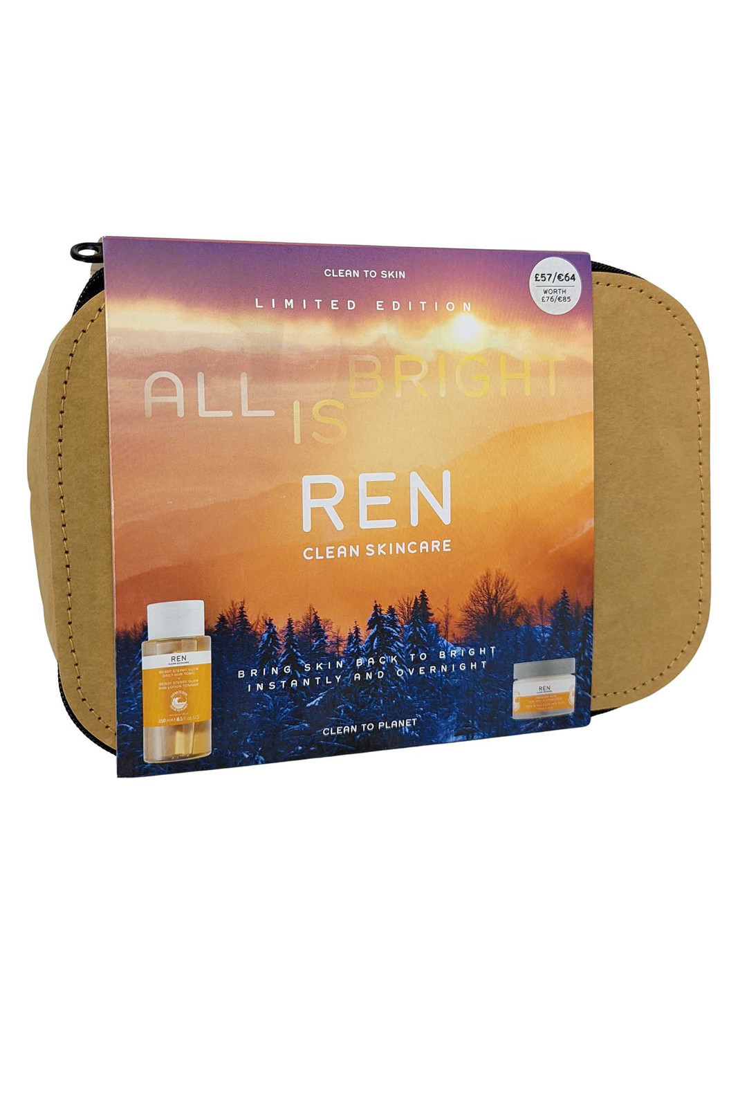 Ren Tutti Is Luminoso Set - Splendore Lozione 250ml, da Notte Crema 50ml Pulire