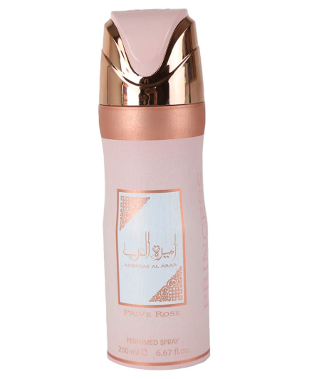 LATTAFA ASDAAF AMEERAT AL ARAB PRIVE ROSE DEODORANT SPRAY 200ML