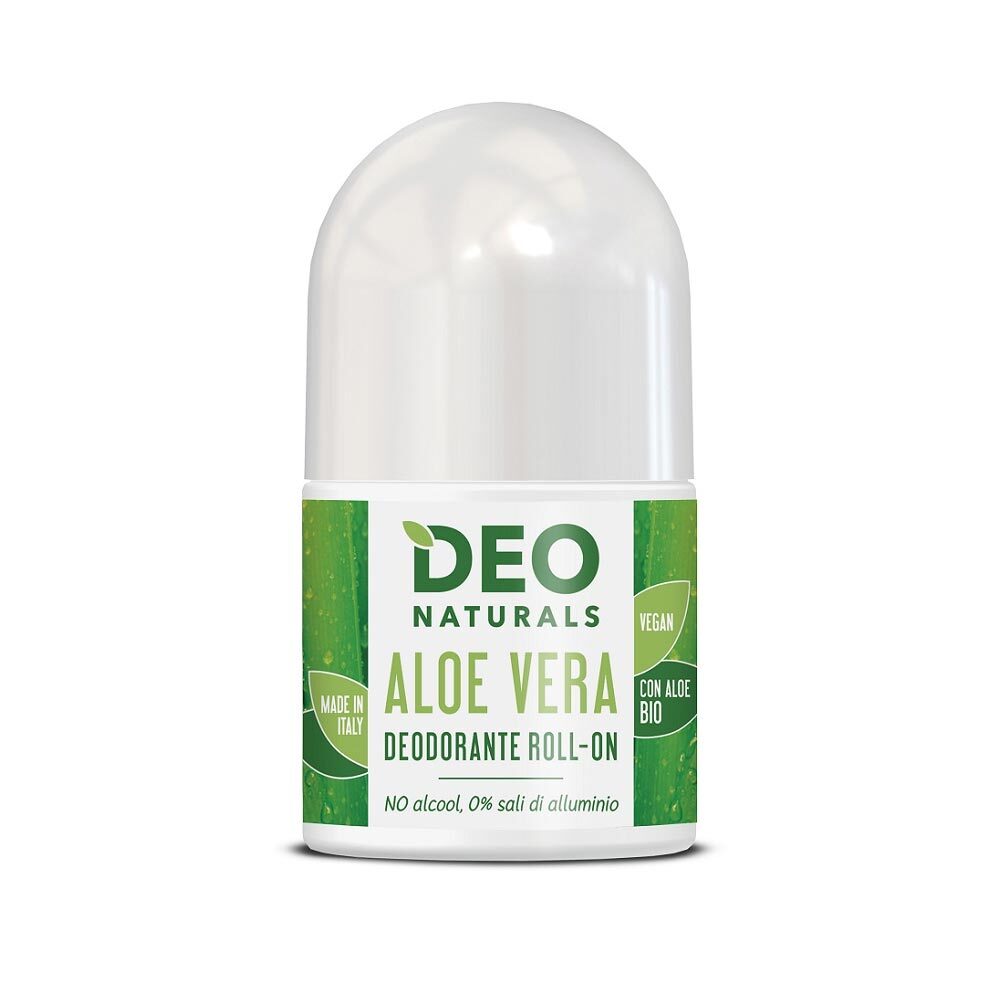 Optima Naturals Deo Naturals - Deodorante Roll On Aloe Vera Ipoallergenico, 50g
