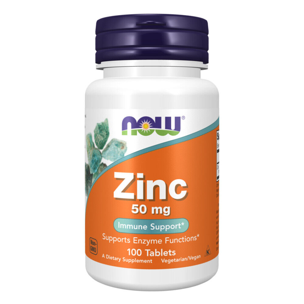 NOW Foods -Zinco 50 mg. - 100 compresse