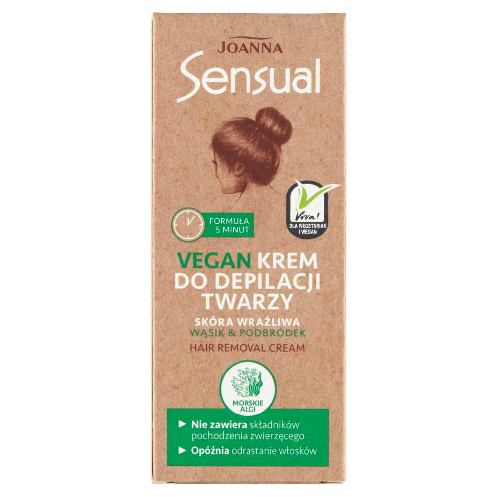 Joanna Sensual crema vegana per la depilazione sul viso 20 g