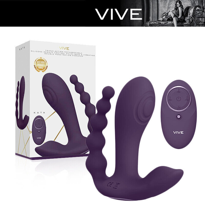 VIVE Kata VIBRATORE RABBIT triplo donna anal vaginal clitoral RABBIT VIBRATOR RC