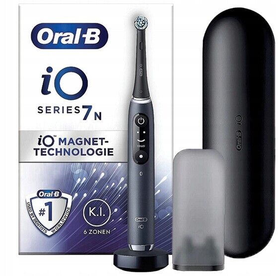 NUOVO Spazzolino Elettrico Oral B iO Series 7N Onyx Nero Smart Sensor AI
