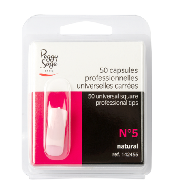 PEGGY SAGE Kit 50 Capsule Professionale Universale Quadrate Gel UV 142455