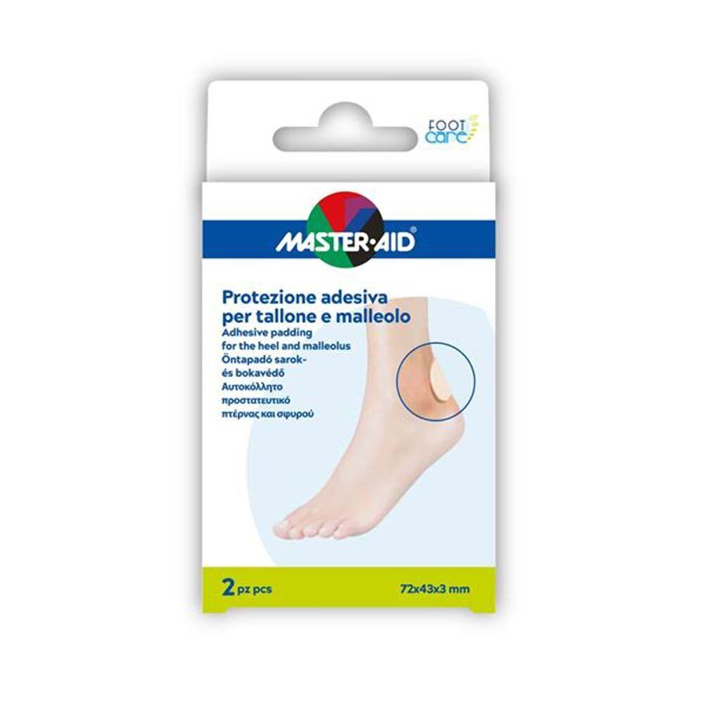 Master-Aid Foot Care - Protezione Adesiva per Tallone e Malleolo, 2 protezioni