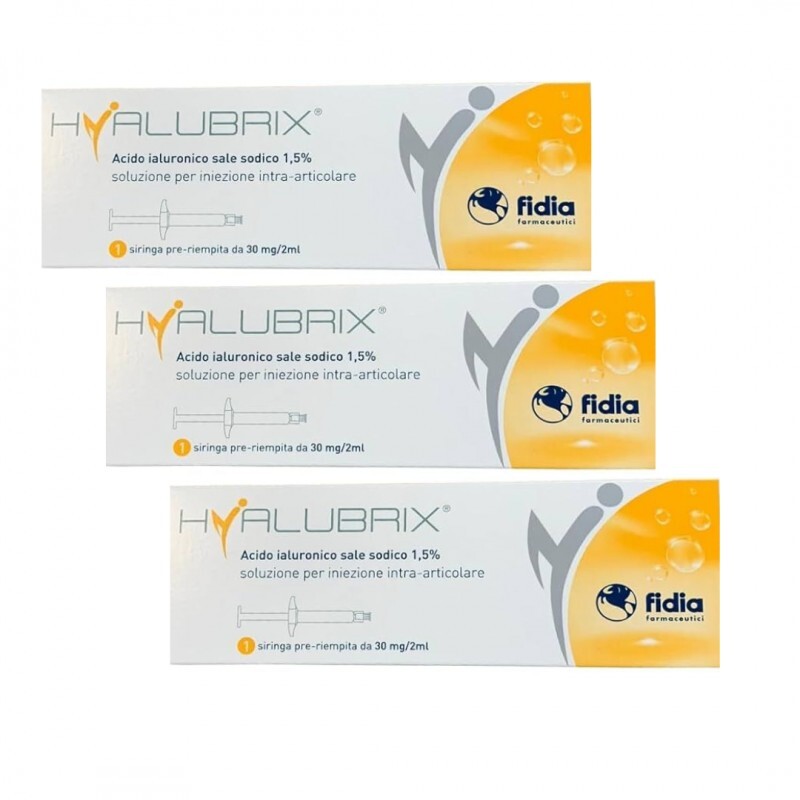 Hyalubrix 3 Siringhe Preriempite 30 mg/2 ml Acido Ialuronico Sale Sodico 1,5%