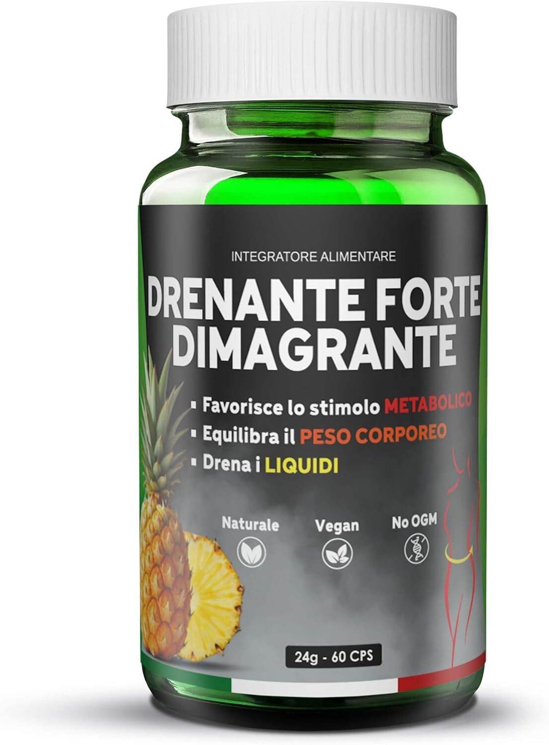 Bromelina Forte Drenante DIMAGRANTE [60 cps] – BRUCIA GRASSI POTENTI VELOCI
