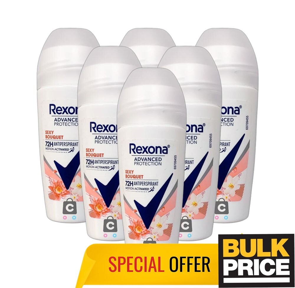 Rexona Sexy Bouquet Avanzato Protezione Deodorante 50ml 6-pack Bulk Deal