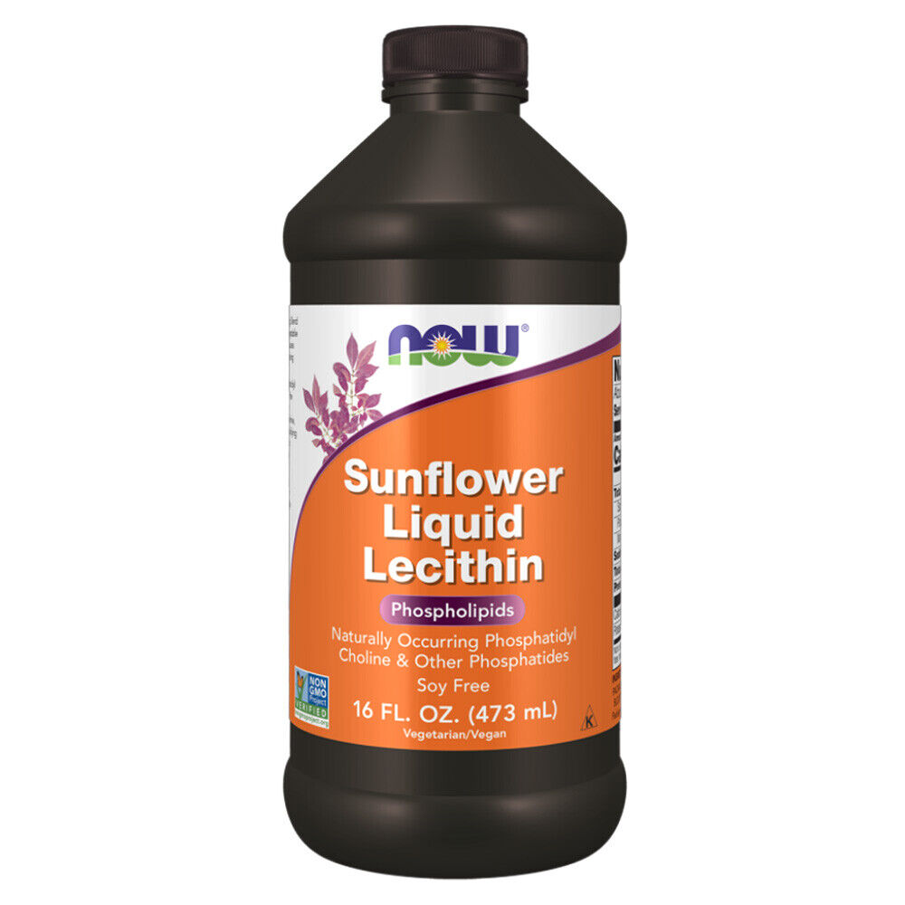 NOW FOODS Sunflower Lecithin, Liquid - 473 ml - lecitina di girasole liquida