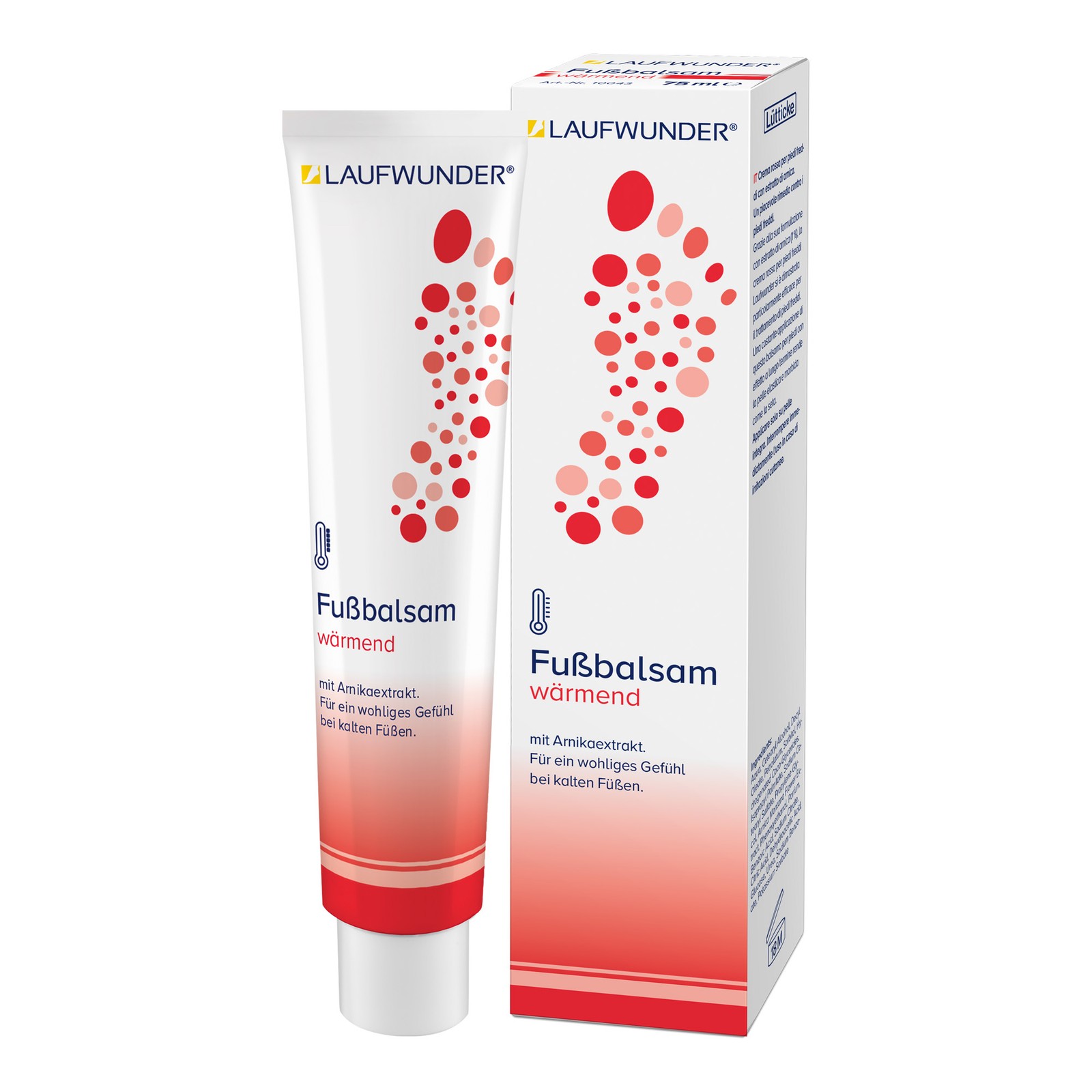Crema Rossa Riscaldante Per Piedi 75ml - Tecniwork