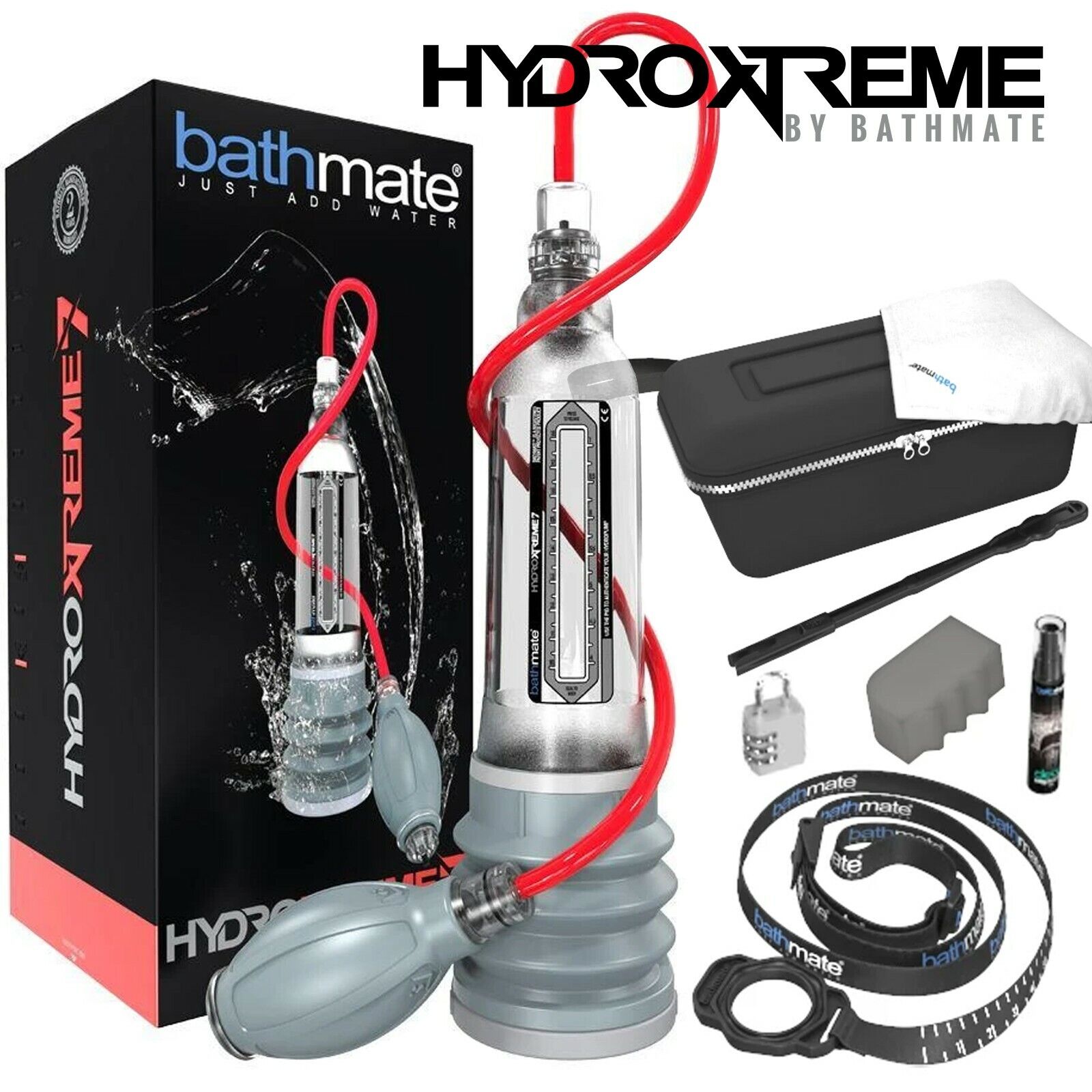 Bathmate HydroXtreme7 Penis Pump Enlarger Sviluppatore Maschile Pene Xtreme X30