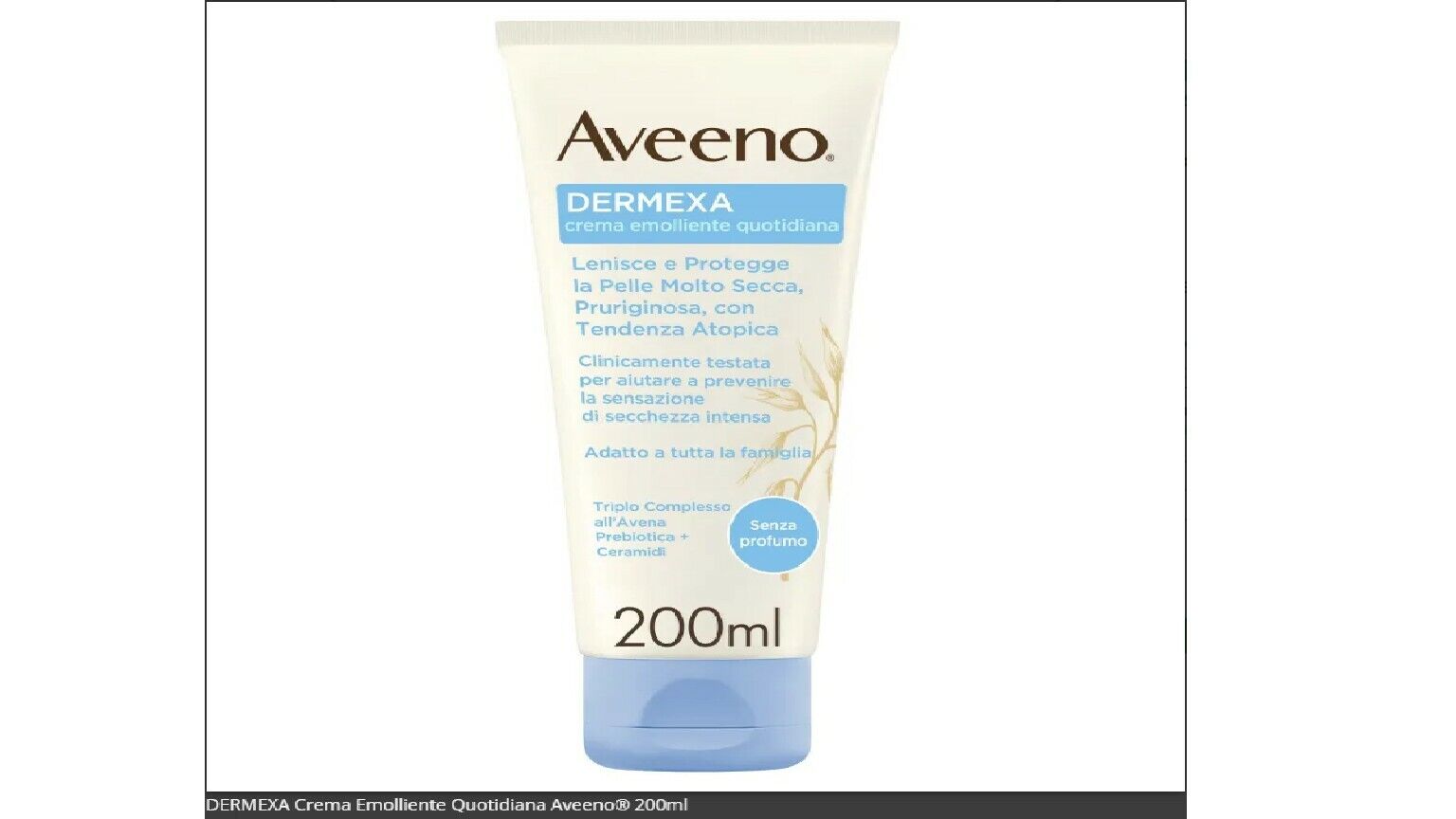 Aveeno Dermexa Crema Idratante Emolliente 200 ML 