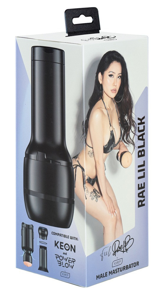 Masturbatore Rae Lil Black Kiiroo – Realistico, Autografo, Compatibile Keon