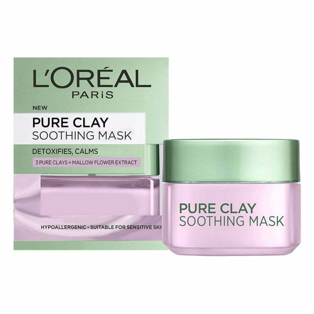 L'Oreal Pure Clay Maschera Lenitiva - Mallow Flower Extract 15ml
