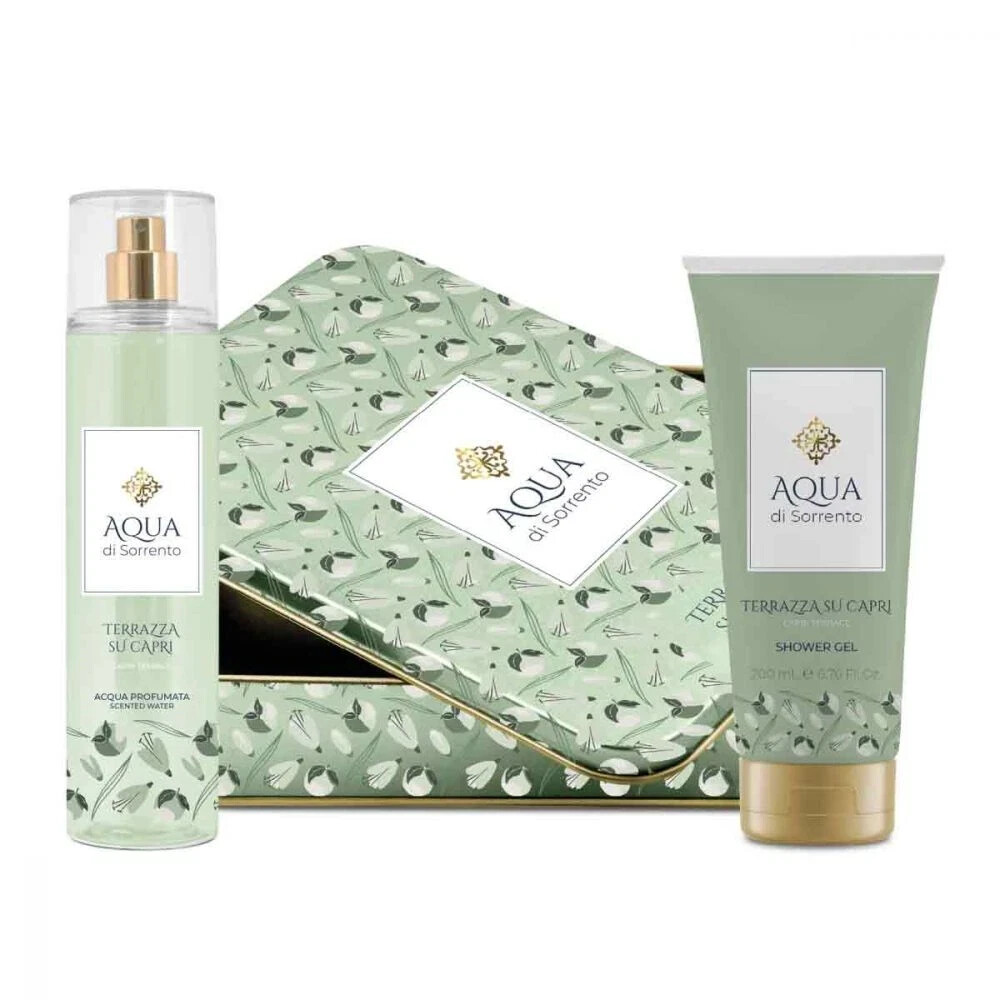 Aqua di Sorrento Confezione Capri Profumo 245ml + Shower Gel 200ml Latta