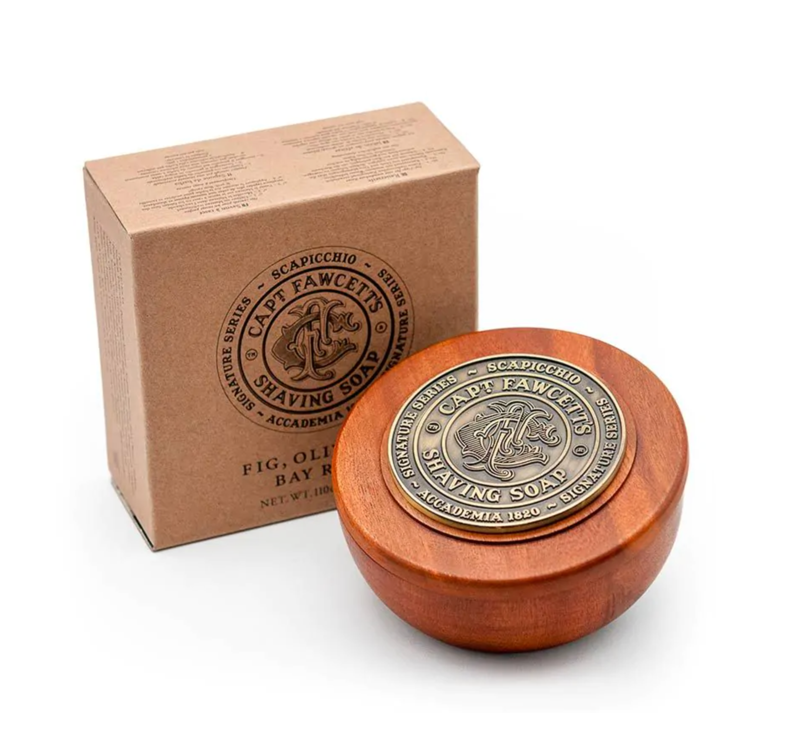 Captain Fawcett Shaving Soap Scapicchio Fig, Olive and Bay Rum 110 gr