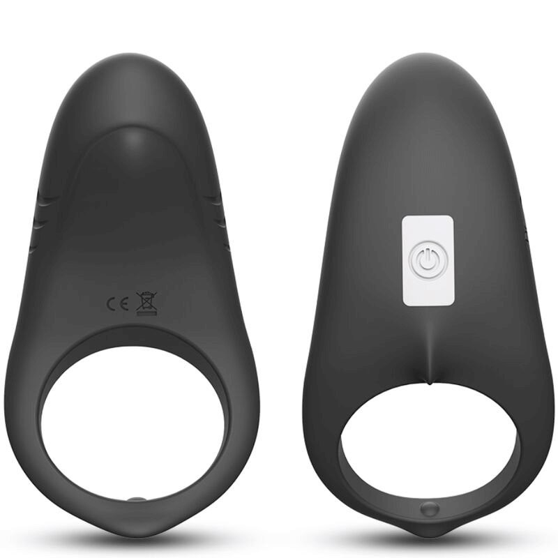 Armony - Anello Fallico Vibrante Shark con Telecomando per Coppia Nero
