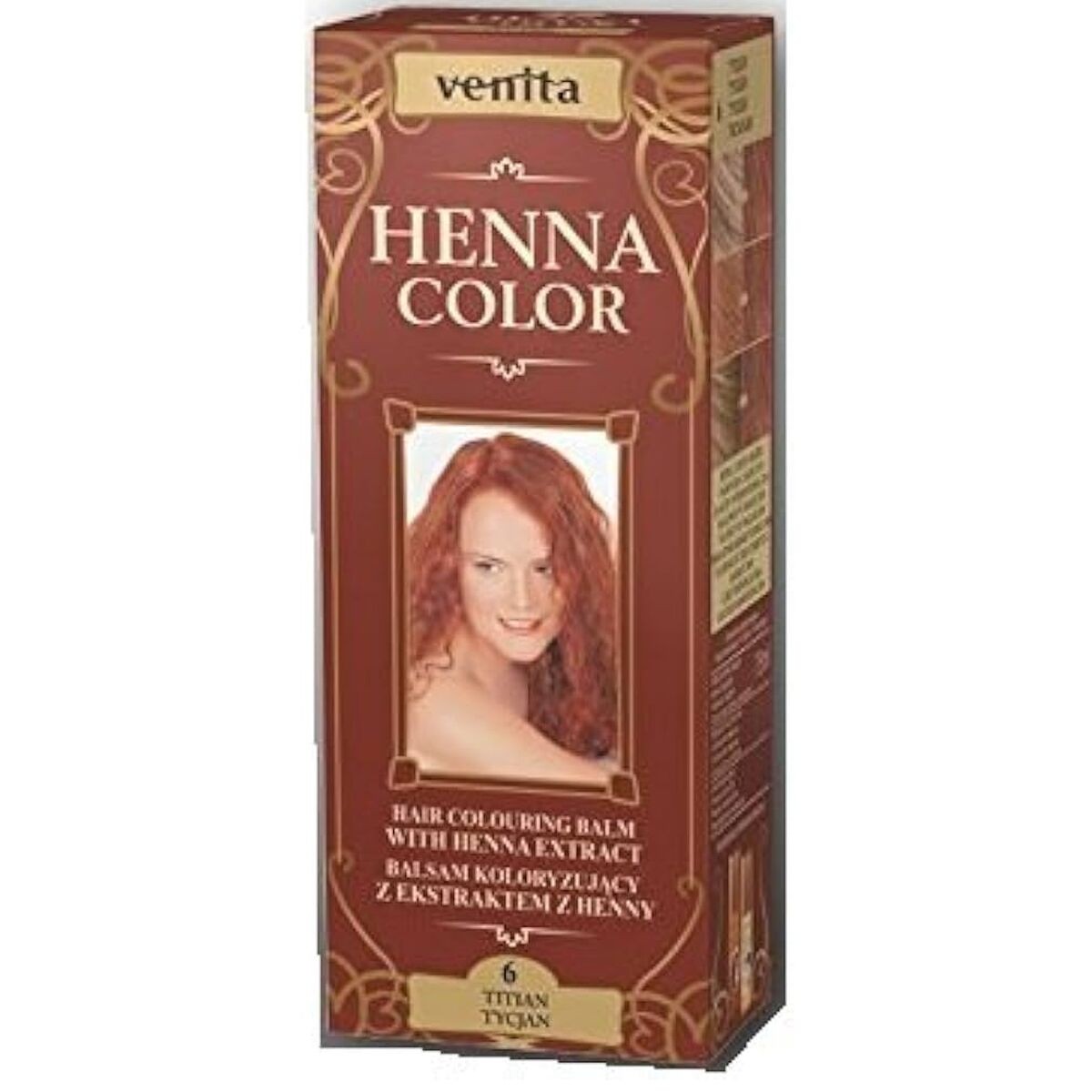 Colorazione Semipermanente Venita Henna Color Nº 6 Titian 75 ml
