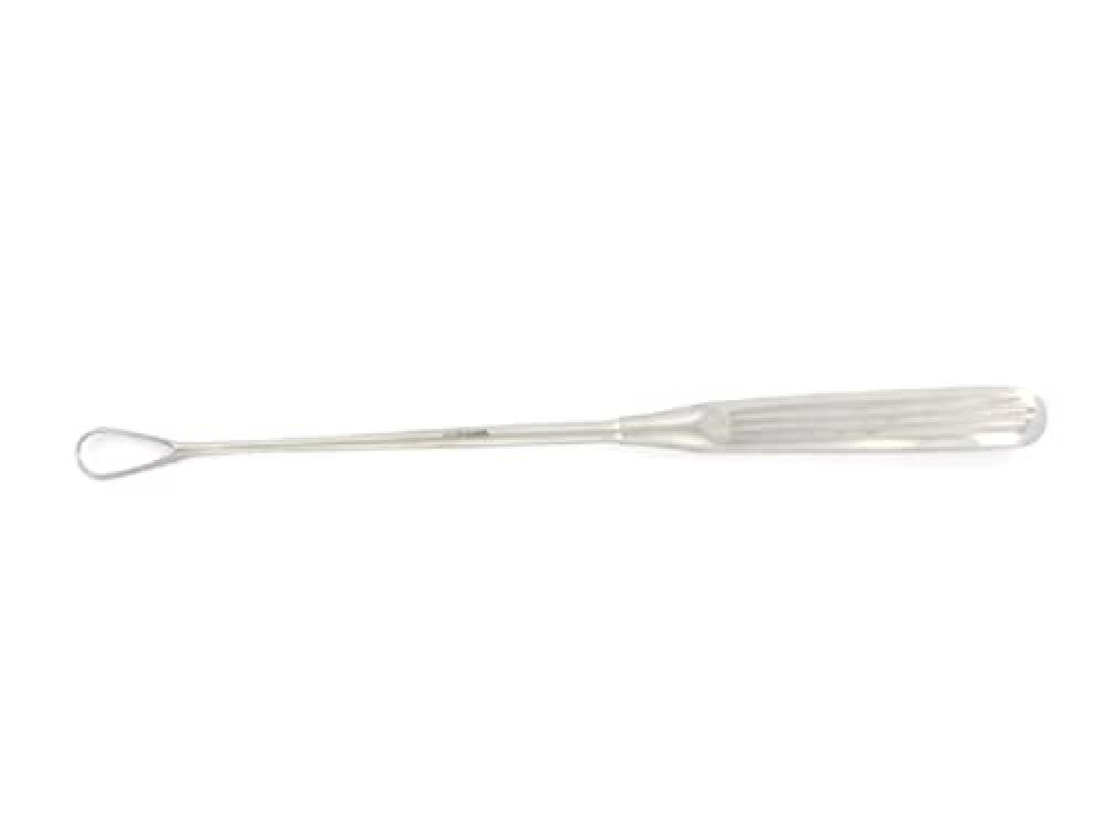 (TG. 8 mm - 26 cm) Gima Curette Uterine Sims, Affilate, Misura 8 mm, Lunghezza 2