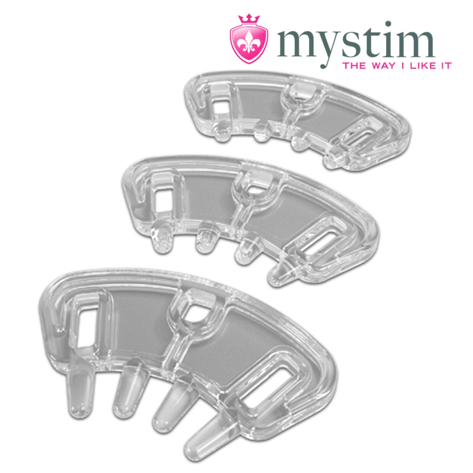 Mystim - Fang Gang Spacers with Spikes Pubic Enemy Accessorio e-stim spaziatori