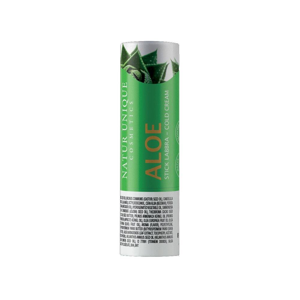 Natur Unique Stick per Labbra Aloe Lenitivo Aroma Fragola Selvatica, 4ml