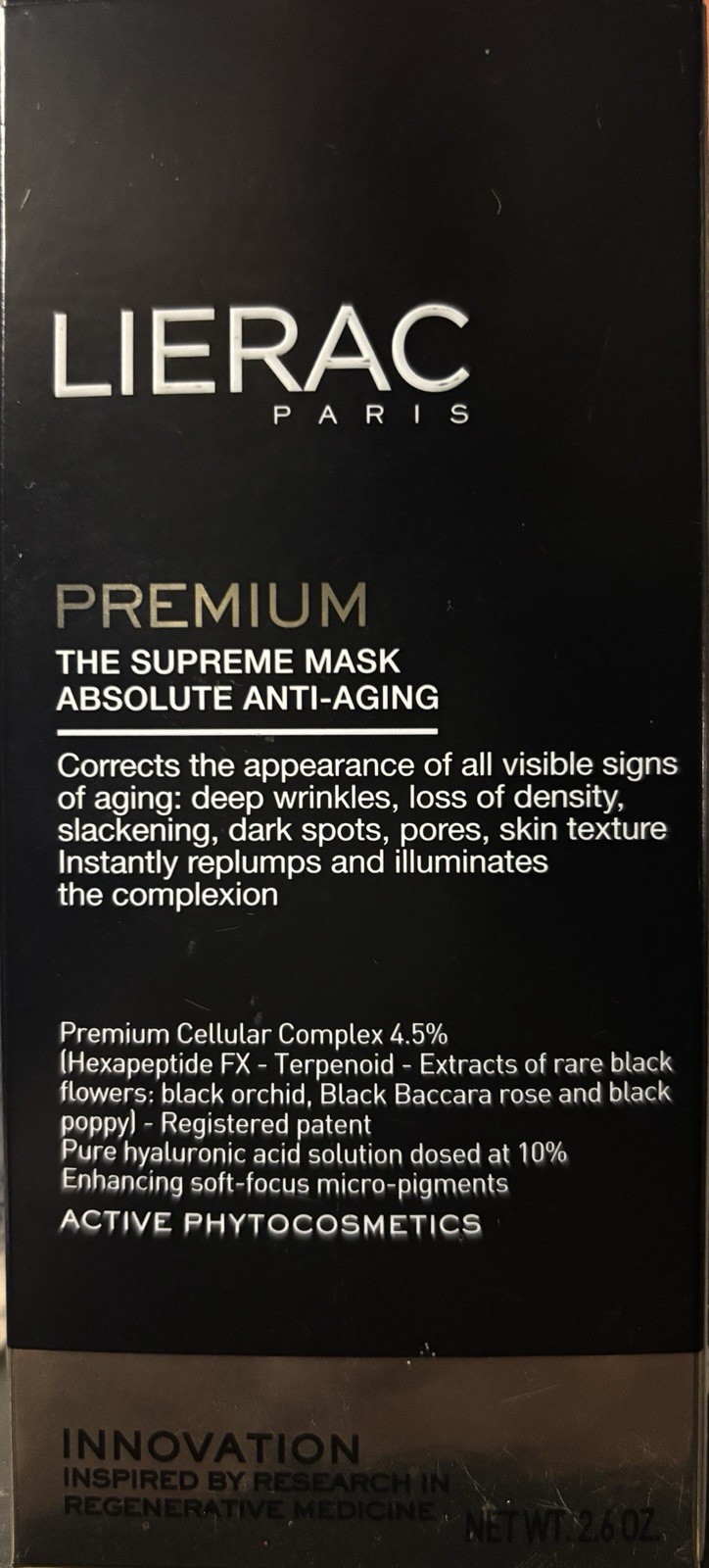 LIMITED LIERAC PREMIUM THE SUPREME MASK ABSOLUTE ANTI-AGING RUGHE
