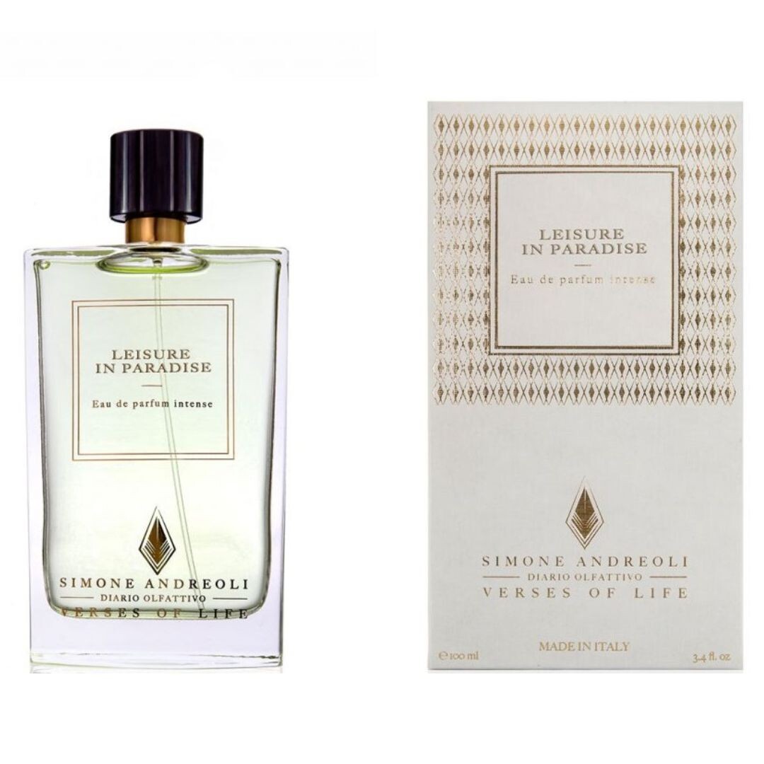 SIMONE ANDREOLI  •  LEISURE IN PARADISE •  EAU DE PARFUM INTENSE •  100 ML