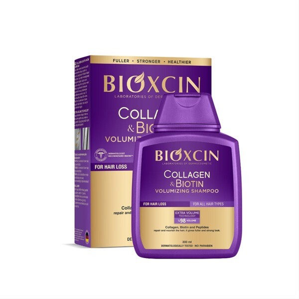BIOXCIN COLLAGEN & BIOTIN Riparazione E Volumizzante Shampoo Per Perdita Capelli