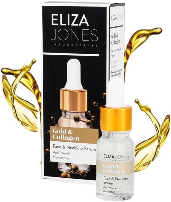 Eliza Jones siero antirughe viso e décolleté dorato e collagene