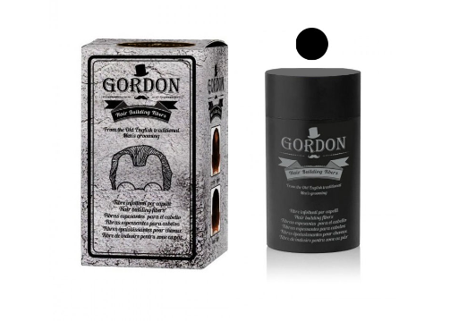 Gordon Hair Building Fibres - Fibre Infoltenti per diradamenti e calvizie - NERO