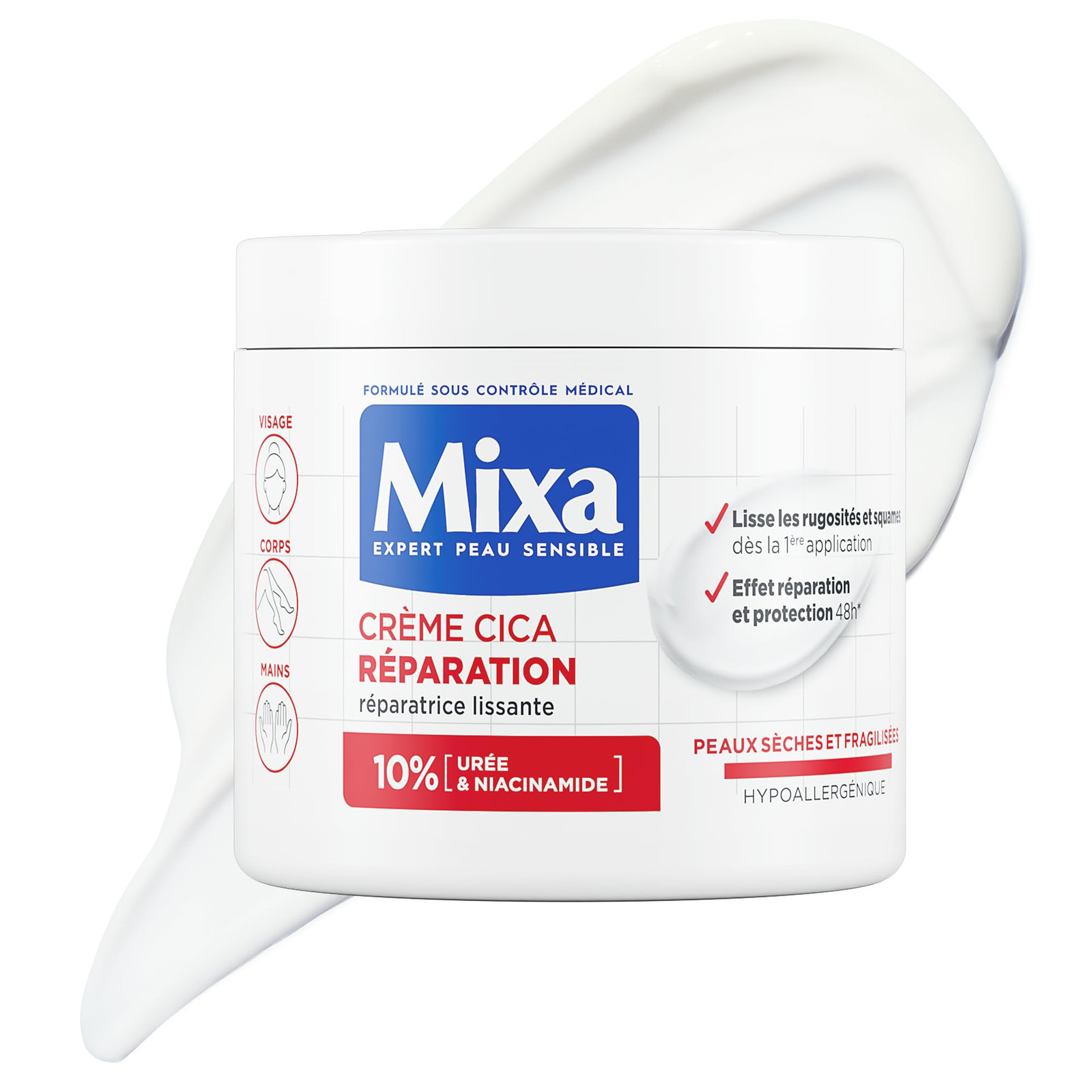 Mixa Expert Skin Sensible - Crema Cica Riparazione - Riparazione Effetto (M7D)