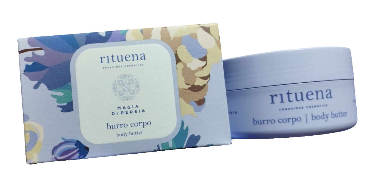 RITUENA Burro Corpo Magia di Persia 250ml Idratante Rosa Peonia Oud Karité