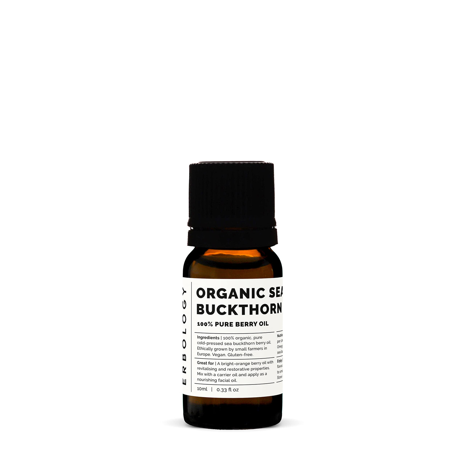Erbology Olio di Olivello Spinoso Bio 10ml - Spremuto a Freddo 50:1 - (b9h)