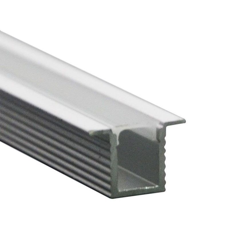 Profilo in Alluminio Da Incasso Stretto Piccolo 12,4X9mm Per Striscia Led 5mm Co
