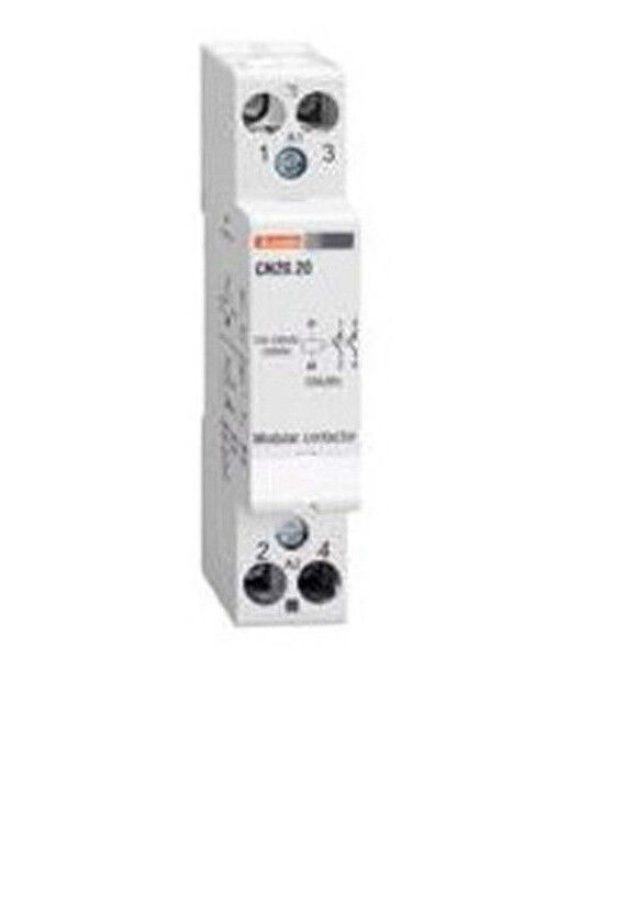 LOVATO CONTATTORE MODULARE 1DIN 20A 2NA 24V AC/DC CN2020024