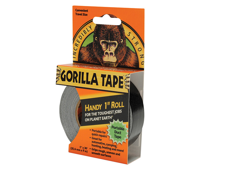 Gorilla Glue Nastro Adesivo Pratico 25Mm X 9M Nero Grgthr