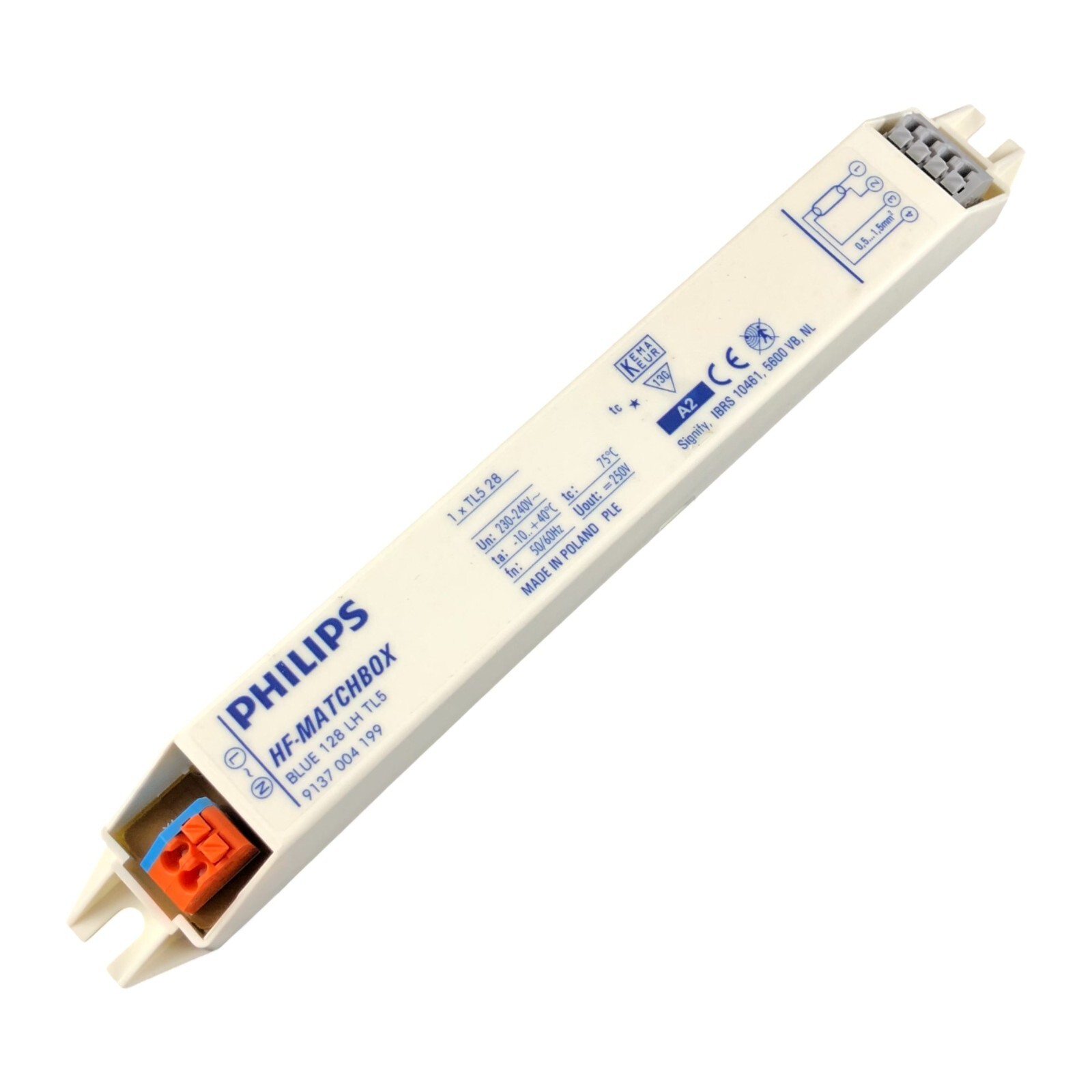Philips HF-M Blue 128 LH TL5 230-240V Alimentatore fluorescente per 1 x 28 W T5