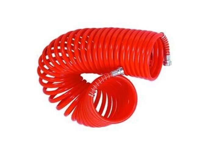 1 TUBO PER COMPRESSORE A SPIRALE  ø mm.6x8 mt.7,5   CON RACCORDI BAIONETTA