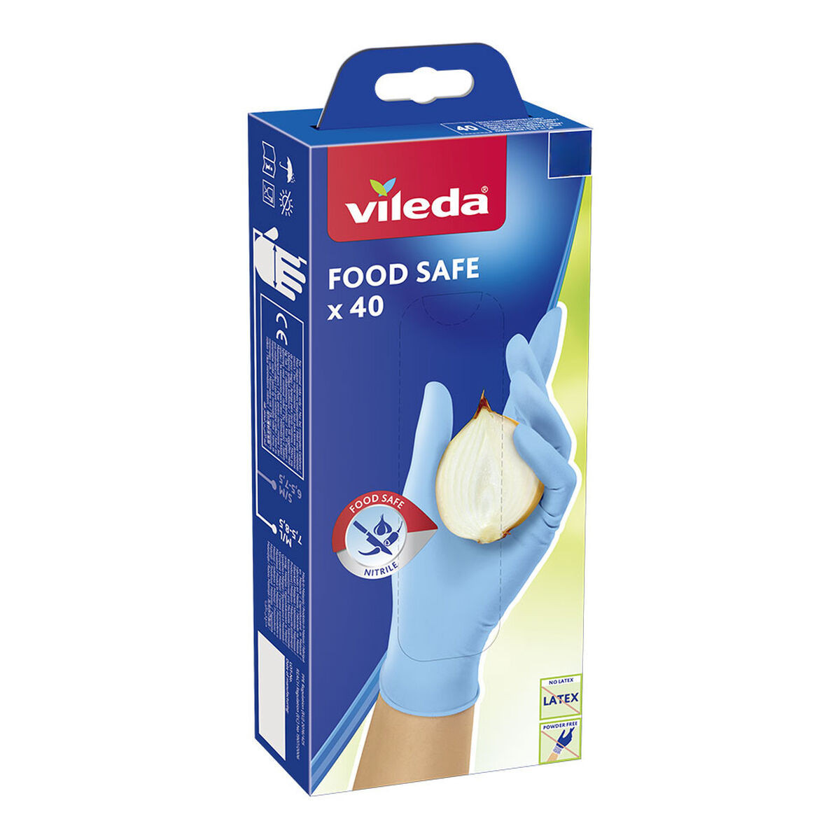 Guanti Monouso Vileda Food Safe 171013 S/M [40 Unità]