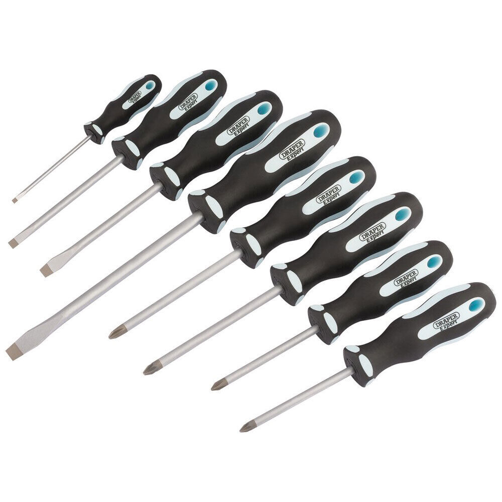 Draper Expert 63589 Impugnatura Morbida Cacciavite Set (8 Pezzi)