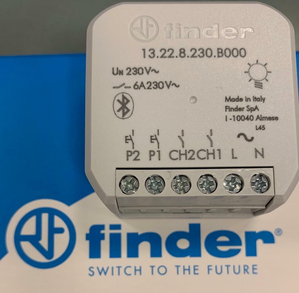 FINDER YESLY RELE' ELETTRONICO MULTIFUNZIONE BLUETOOTH 13.22.8.230.B000 13228230
