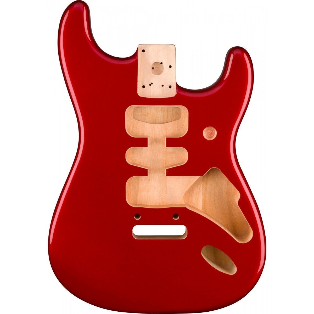 Corpo Fender Deluxe Series Stratocaster HSH Alder 2 Point Bridge M Candy App Red