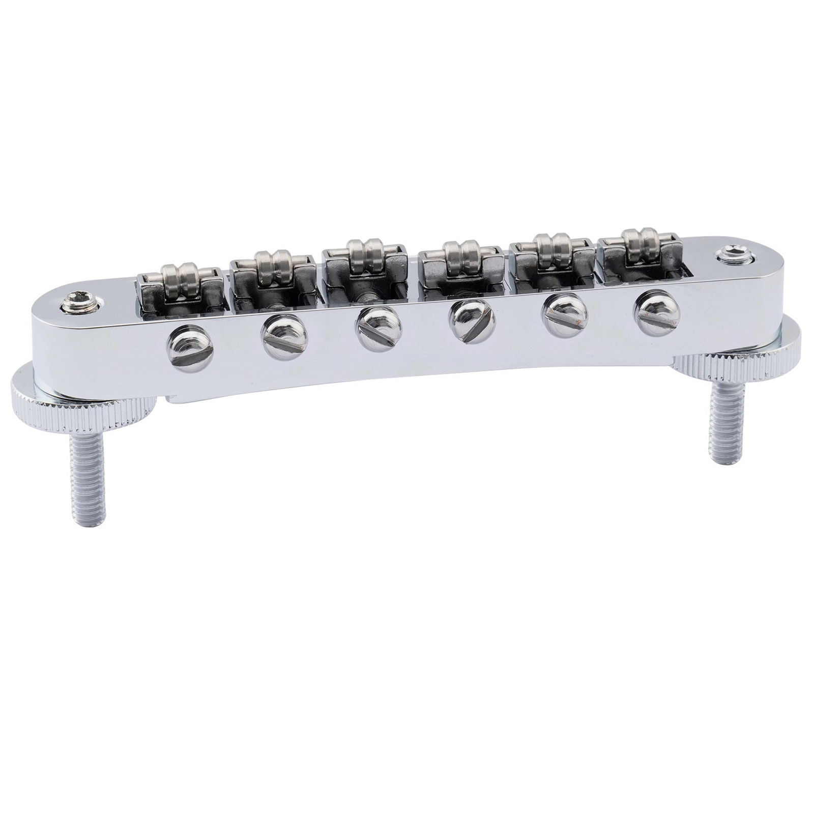 Musiclily Pro Chrome 10.4mm Roller ABR Tune-O-Matic Bridge M4 Stud For LP Guitar