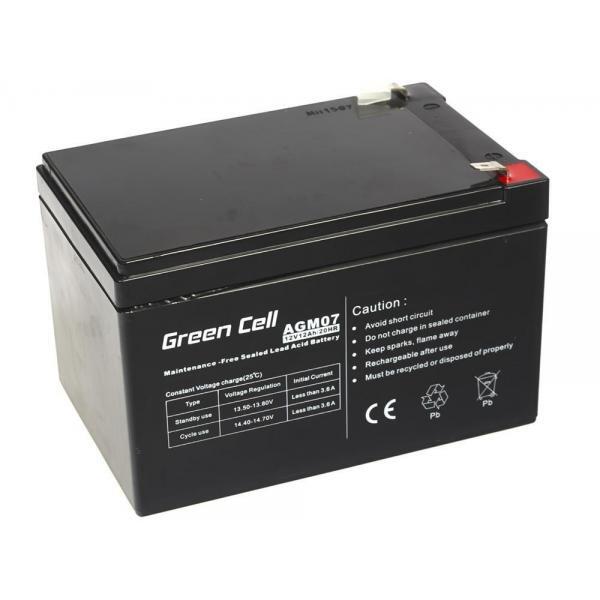 Green Cell AGM Battery 12V 12Ah - Batterie - 12.000 mAh Acido piombo (VRLA)59027