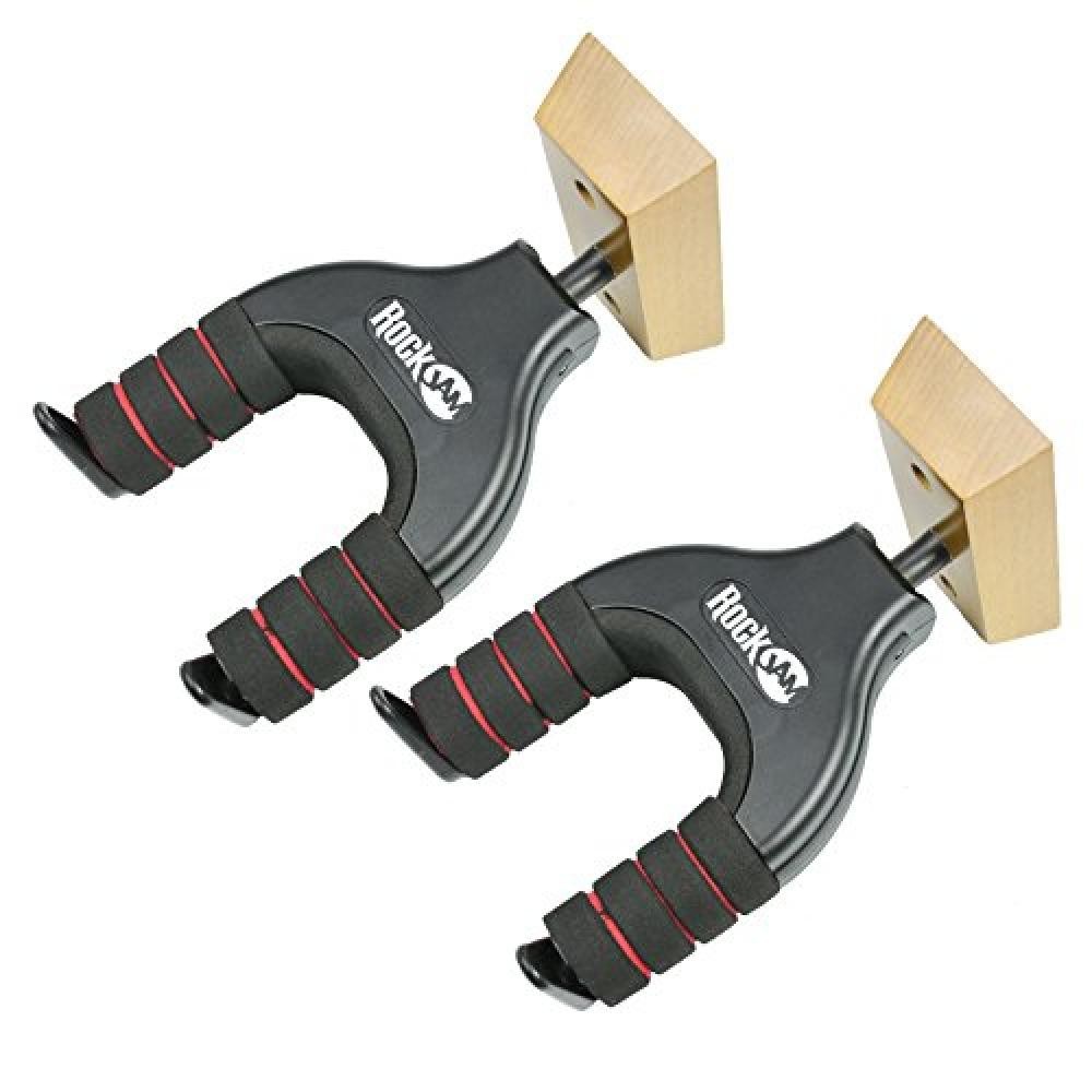 (TG. Twin) RockJam Twin Pack montaggio a parete universale chitarra Hanger - leg